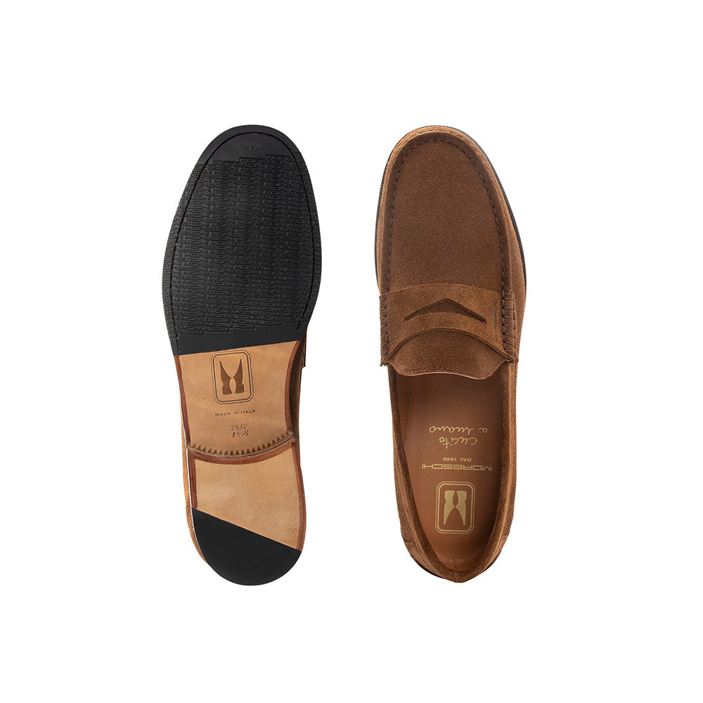 Moreschi 044019A Suede Loafers Brown