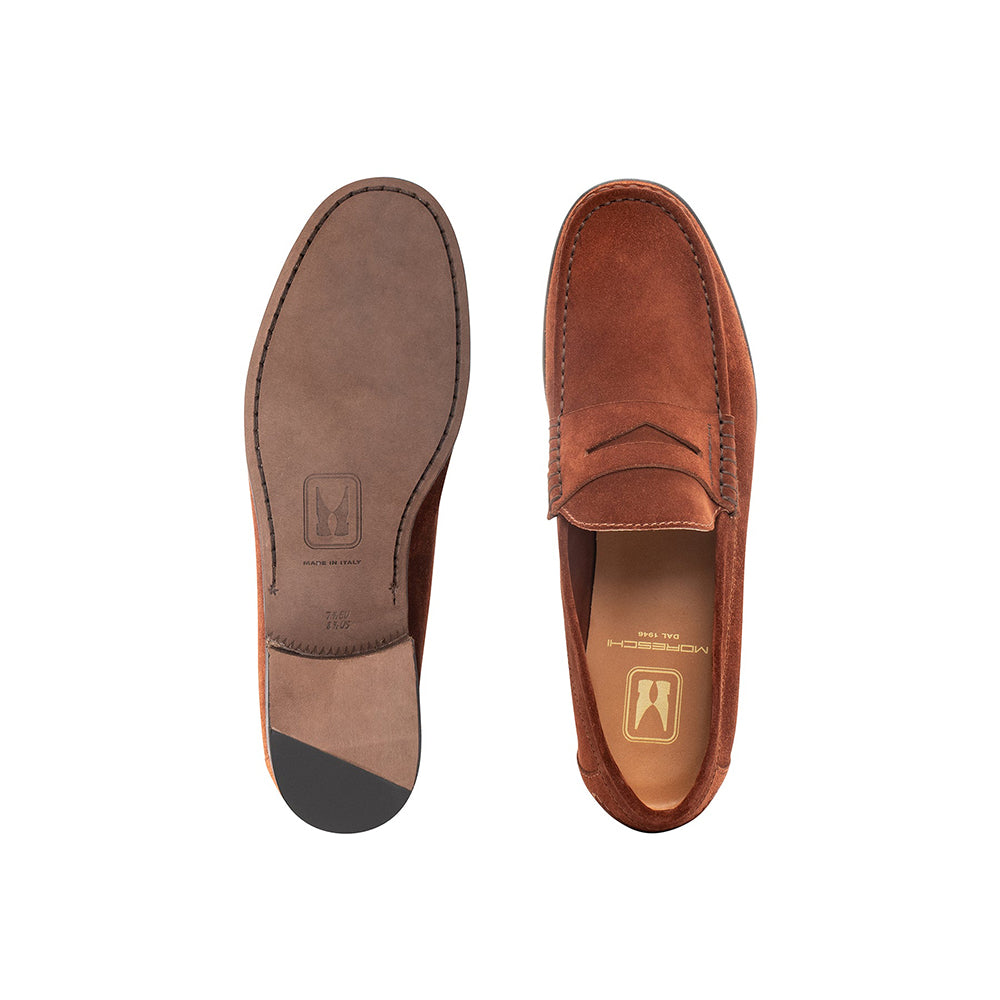 Moreschi 044019G Suede Loafers Brown