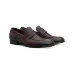 Moreschi 044029B Leather Loafers Bordeaux