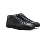 Moreschi 044041A Deerskin Sneakers Navy Blue