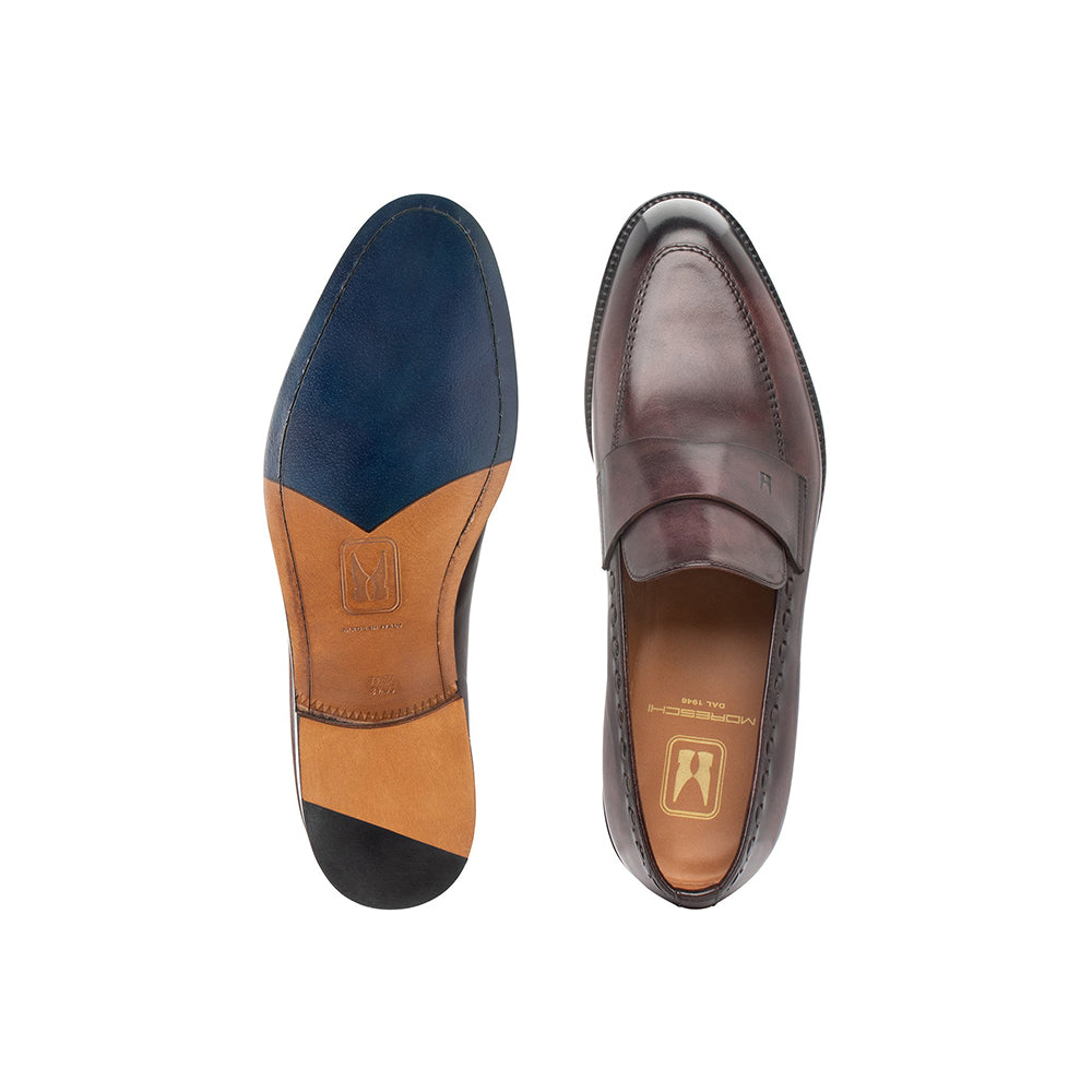Moreschi 044045-BX Leather Loafers Bordeaux