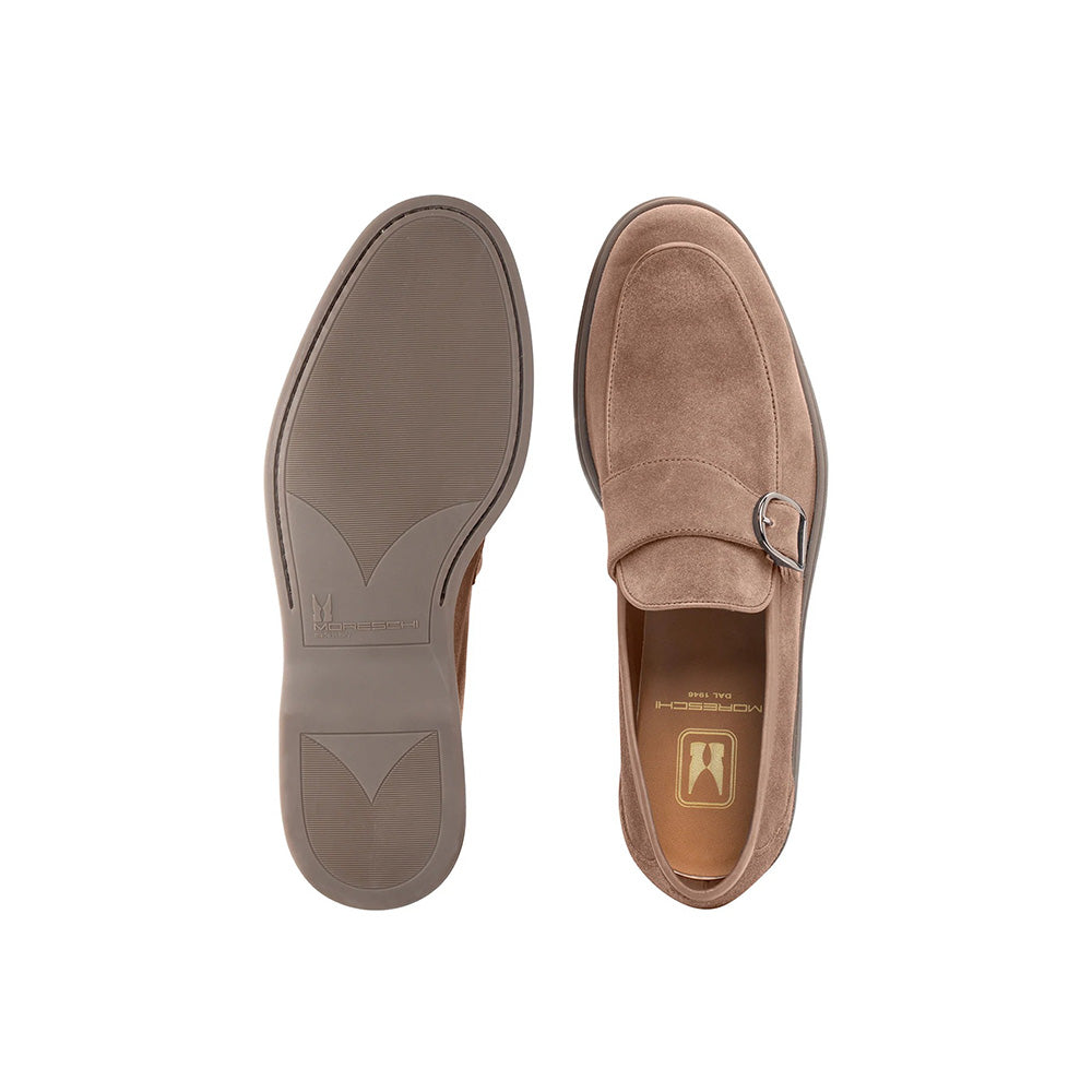 Moreschi 044053I Suede Slip-on Shoes Beige