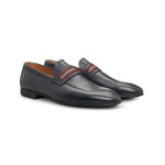 Moreschi 044057A Leather Loafers Navy Blue
