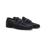 Moreschi 044059A-BS Perforated Suede Loafers Blue