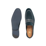 Moreschi 044061 Suede Loafers Petrol Blue