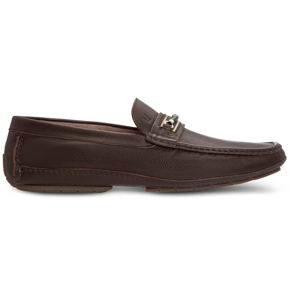Moreschi 044068D Leather Driving Loafers Dark Brown