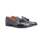 Moreschi 044079-BS Leather Loafers Navy Blue