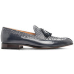 Moreschi 044079-BS Leather Loafers Navy Blue