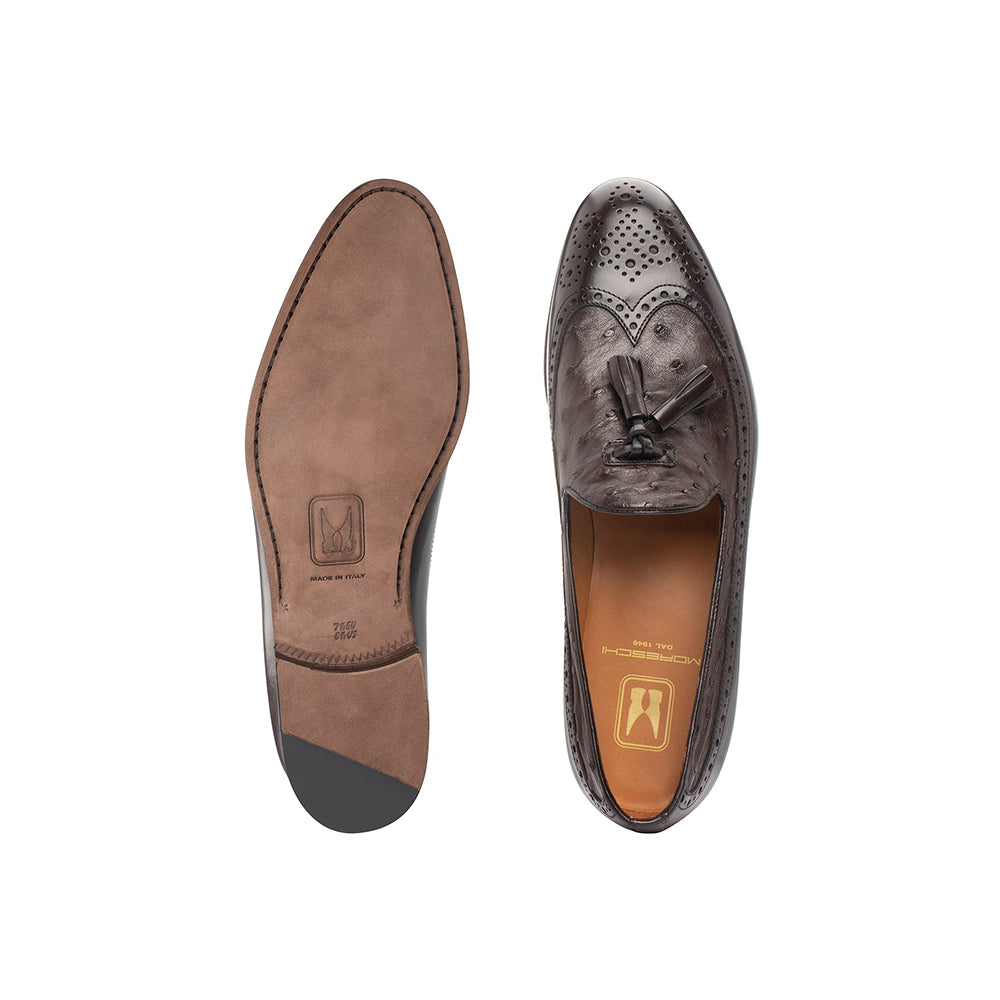 Moreschi 044083-MS Leather Loafers Dark Brown