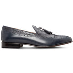 Moreschi 044083B Leather Loafers Navy Blue
