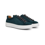 Moreschi 044089B-BS Suede Sneakers Petrol Blue