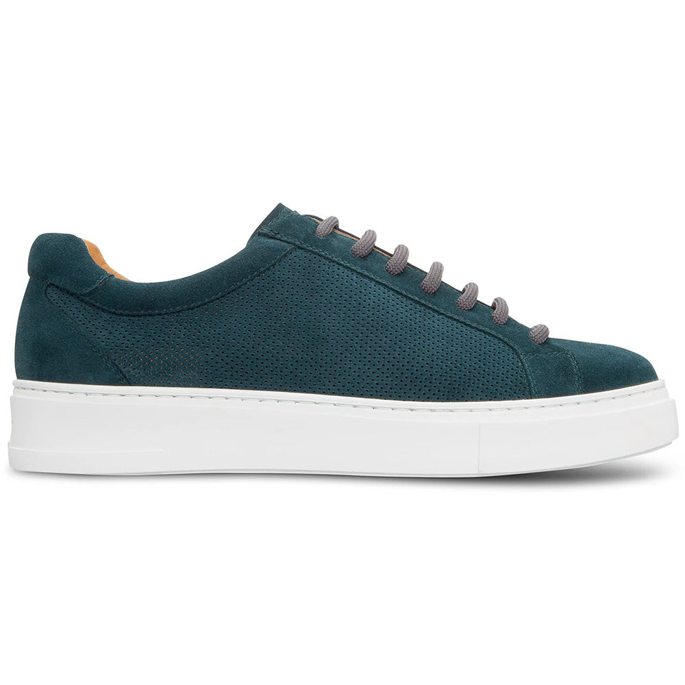 Moreschi 044089B-BS Suede Sneakers Petrol Blue