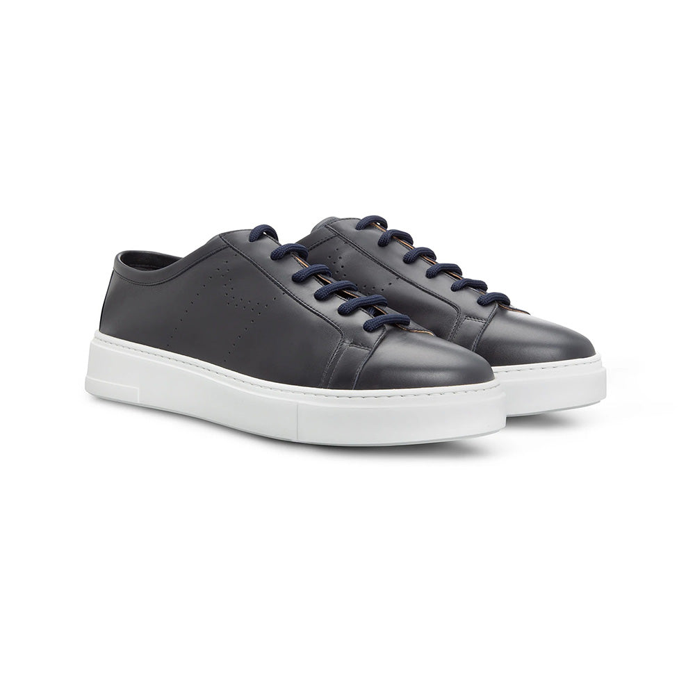 Moreschi 044090 Leather Sneakers Navy Blue