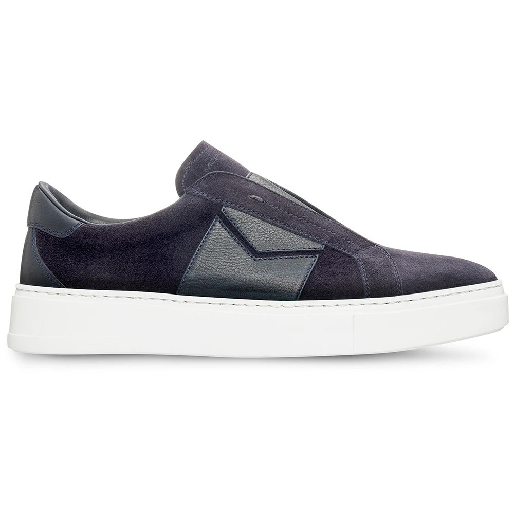 Moreschi 044099B Suede Sneakers Navy Blue
