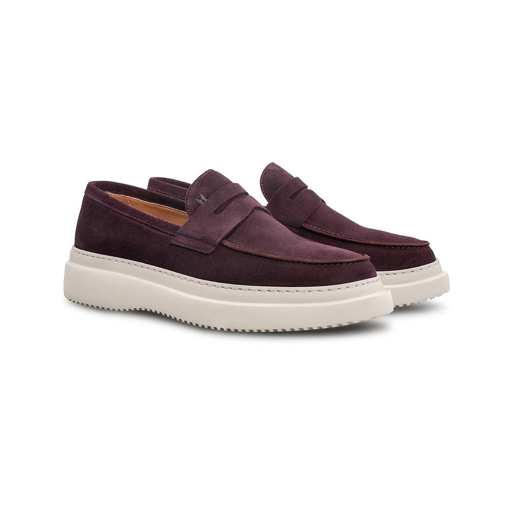 Moreschi 044106B-BX Leather Loafers Bordeaux