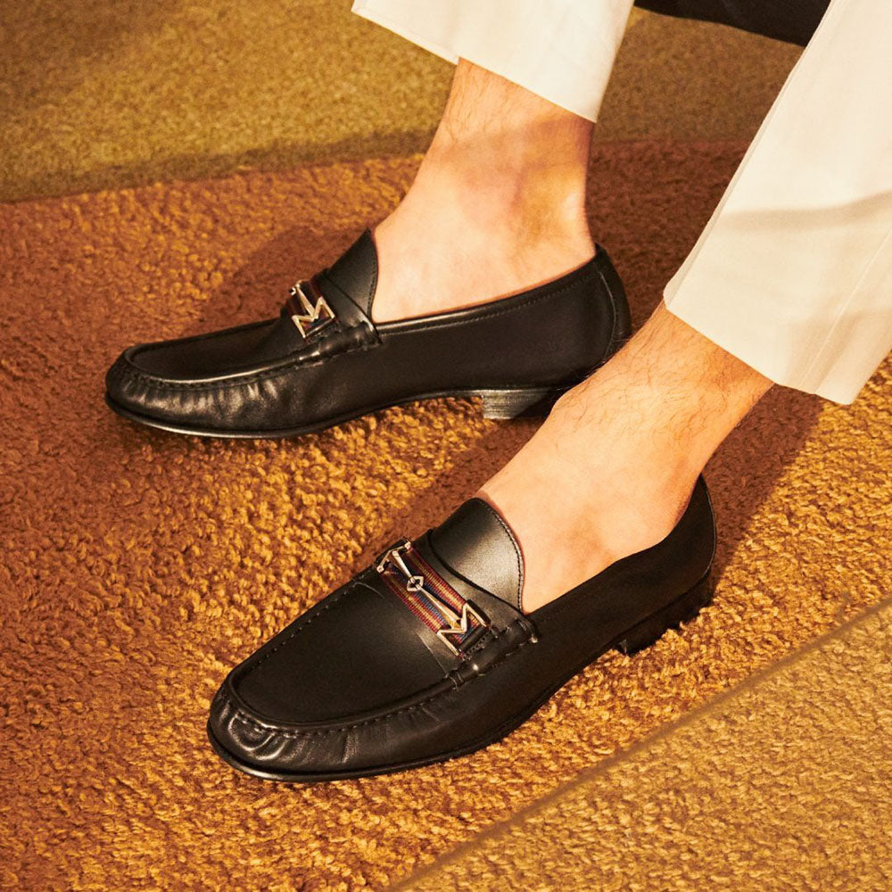 Moreschi 1431000 Leather Loafers Black