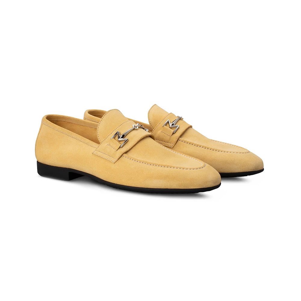 Moreschi 144124C Suede Loafers Yellow