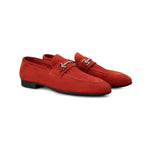 Moreschi 144180U Suede Loafers Red