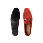 Moreschi 144180U Suede Loafers Red
