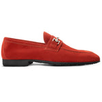Moreschi 144180U Suede Loafers Red
