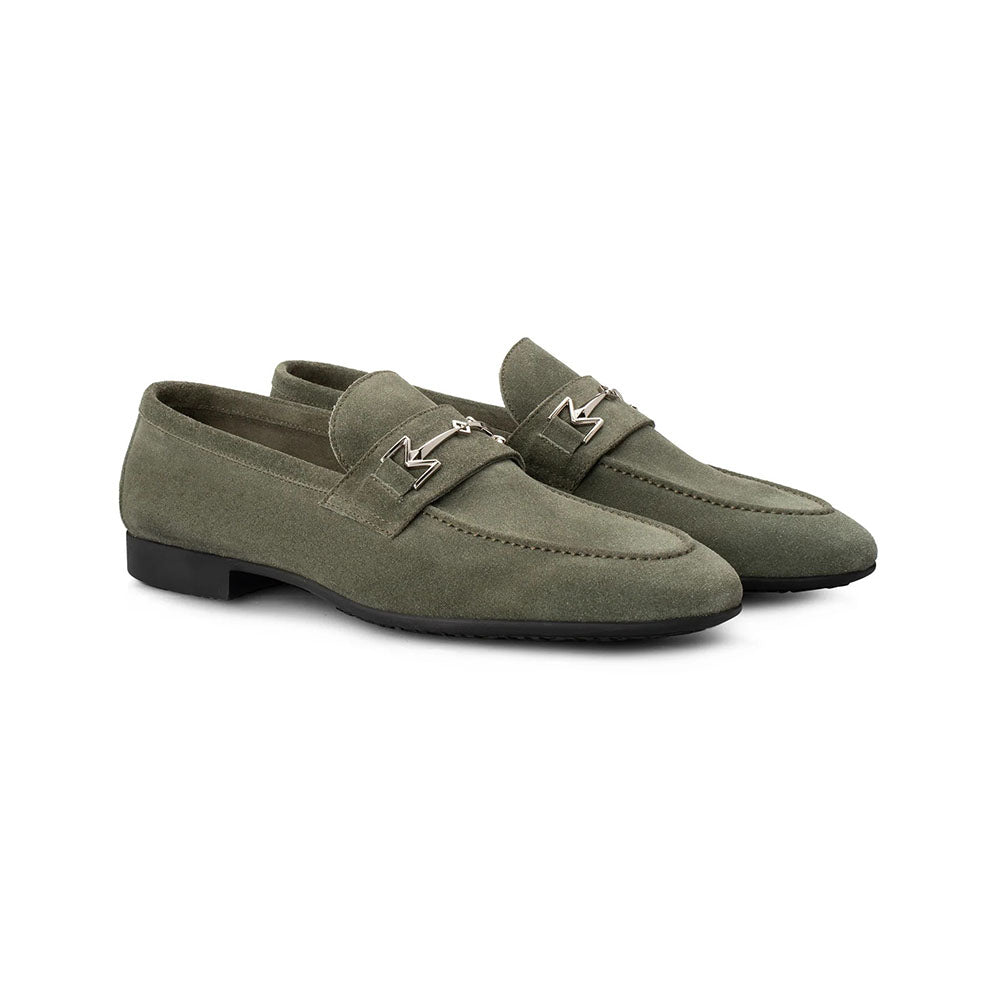 Moreschi 144385C Suede Loafers Green