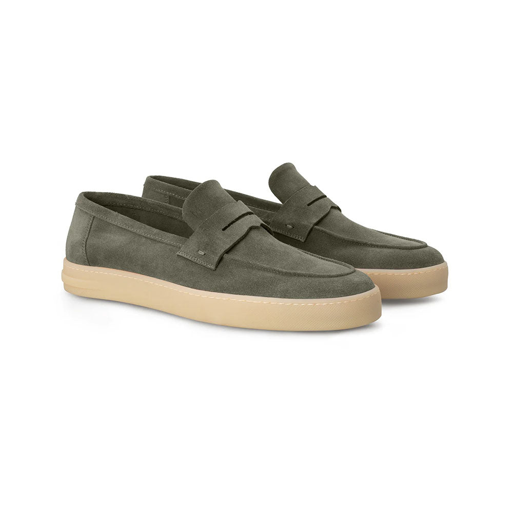 Moreschi 144385C Suede Slip-on Green