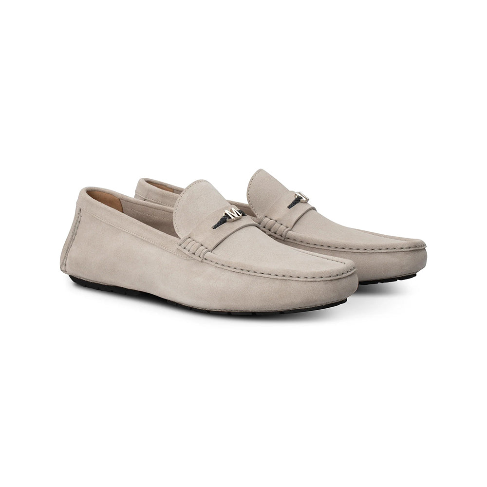 Moreschi Suede Drivers White