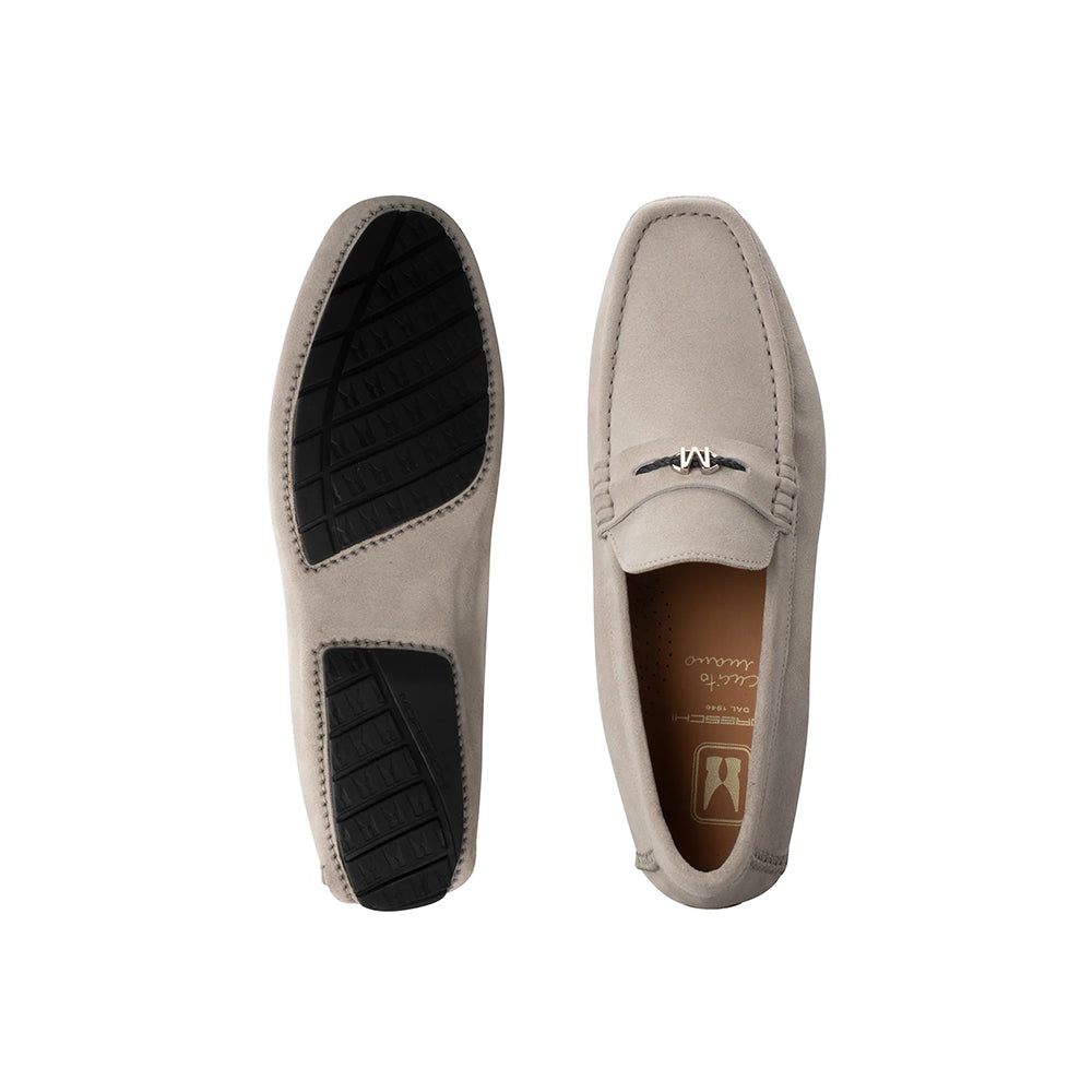 Moreschi Suede Drivers White
