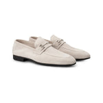 Moreschi 144406C Suede Loafers White