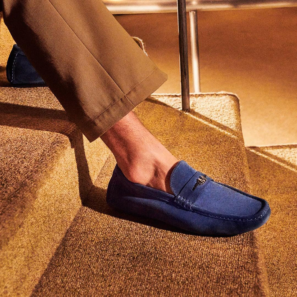 Moreschi 144542U Suede Drivers Blue