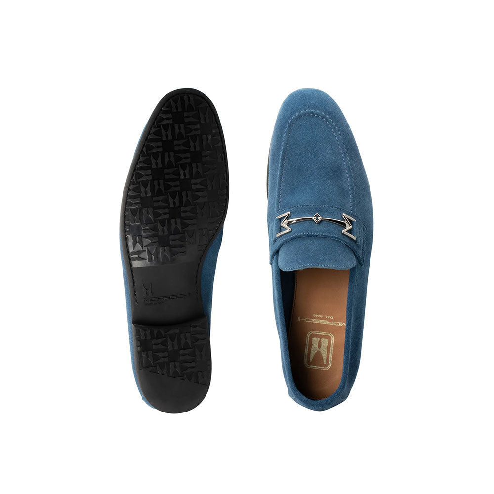 Moreschi 144542U Suede Loafers Blue