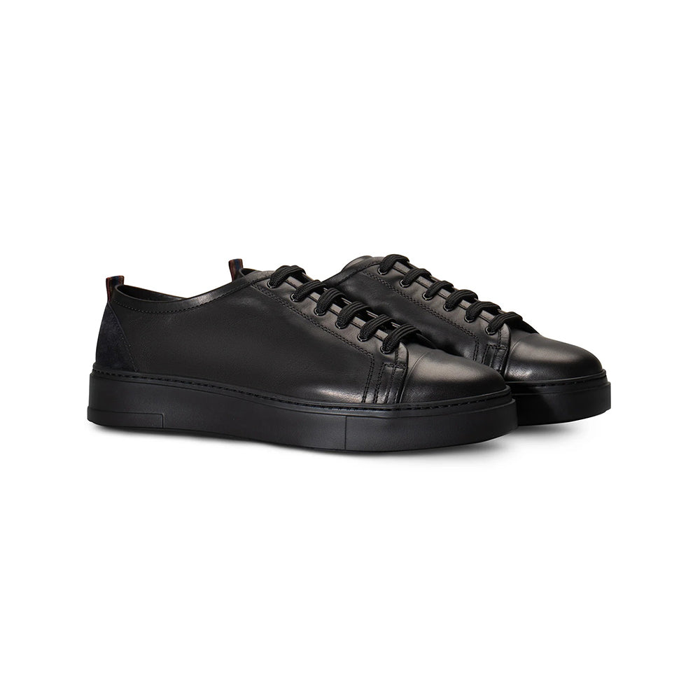 Moreschi 1541111 Calfskin Sneakers Black