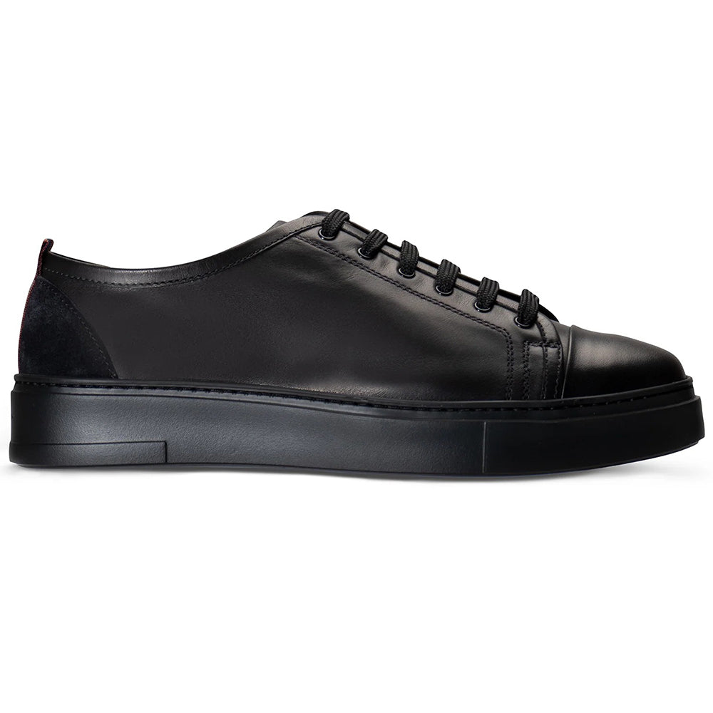 Moreschi 1541111 Calfskin Sneakers Black