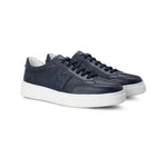 Moreschi 155546U Calfskin / Deerskin Sneakers Blue
