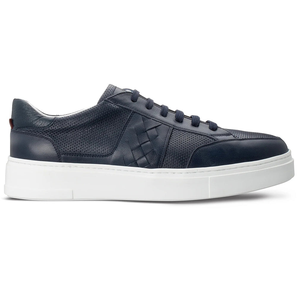 Moreschi 155546U Calfskin / Deerskin Sneakers Blue