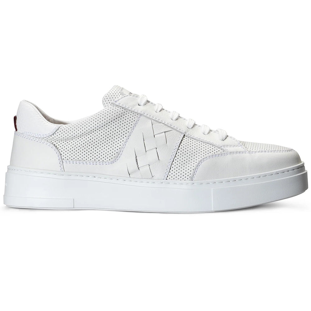 Moreschi 1559990 Calfskin / Deerskin Sneakers White