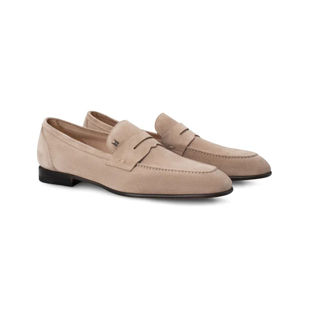Moreschi 164406C Suede Loafers White