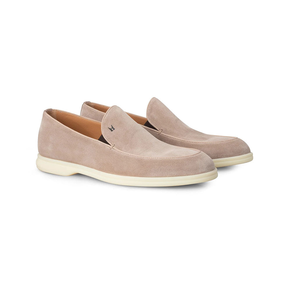 Moreschi 164406C Suede Slip-on White