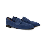 Moreschi 164539U Suede Loafers Blue