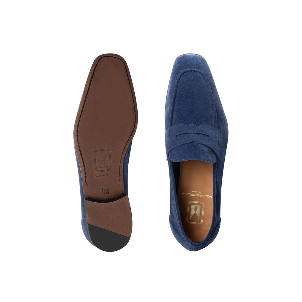 Moreschi 164539U Suede Loafers Blue