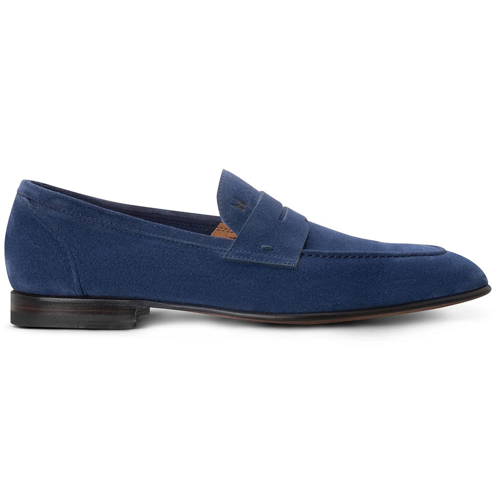 Moreschi 164539U Suede Loafers Blue
