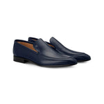 Moreschi 167541C Calfskin Slip-on Shoes Blue