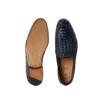 Moreschi 186532C Leather Loafers Navy Blue