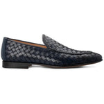 Moreschi 186532C Leather Loafers Navy Blue