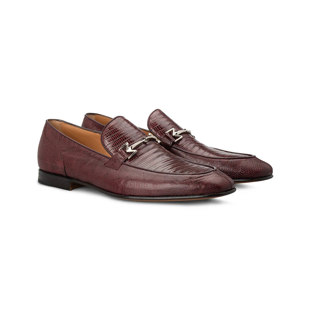 Moreschi 194497C Leather Loafers Rouge Noir