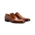 Moreschi Dublin Cap Toe Lace Up Shoes Brown