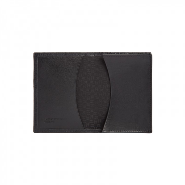 Moreschi 2000001000359 Printed calfskin Leather vertical card holder Black