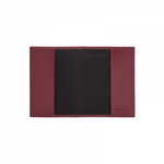 Moreschi 2000001000366 Printed calfskin Leather vertical passport holder Burgundy