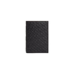Moreschi 2000001000373 Printed calfskin Leather vertical passport holder Black