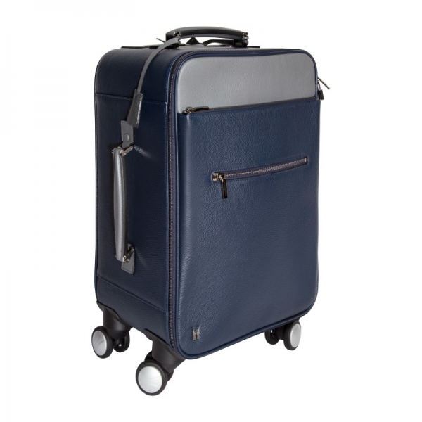 Moreschi 2000001006900 Calfskin Leather trolley Blue